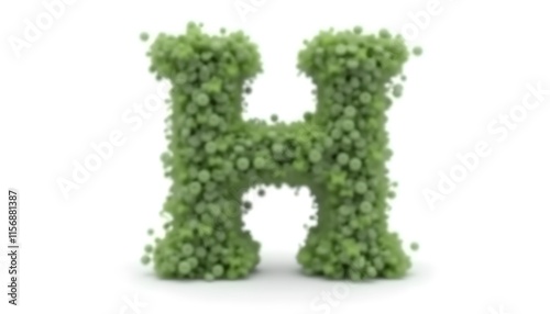 Green Letter H: Eco-Friendly Alphabet