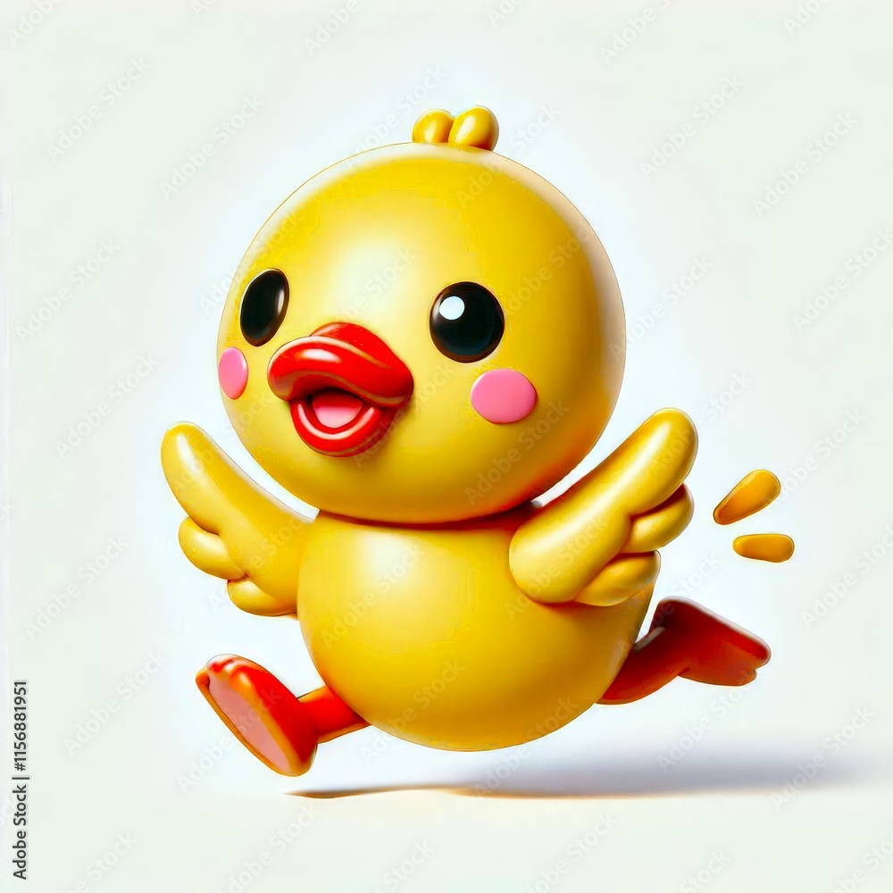 toy chicken on a white background toy chicken on a white background