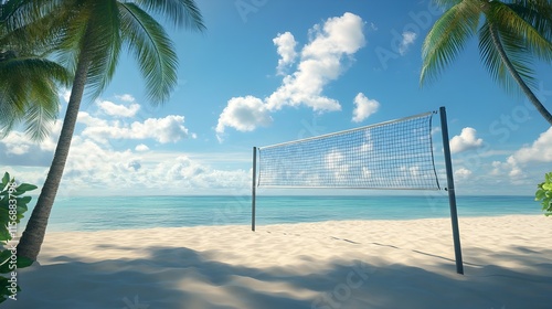 volleyball on the beach