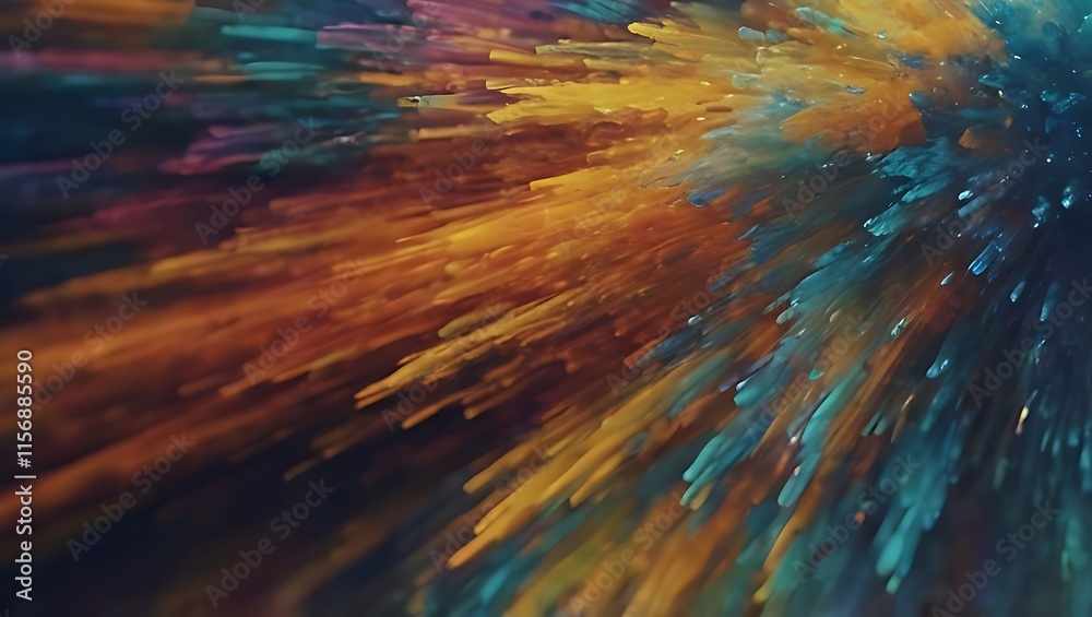 blurry grainy abstract background a blend of cool blues and warm oranges with a textured, wave effect blurry grainy abstract background a blend of cool blues and warm oranges with a textured, wave effect