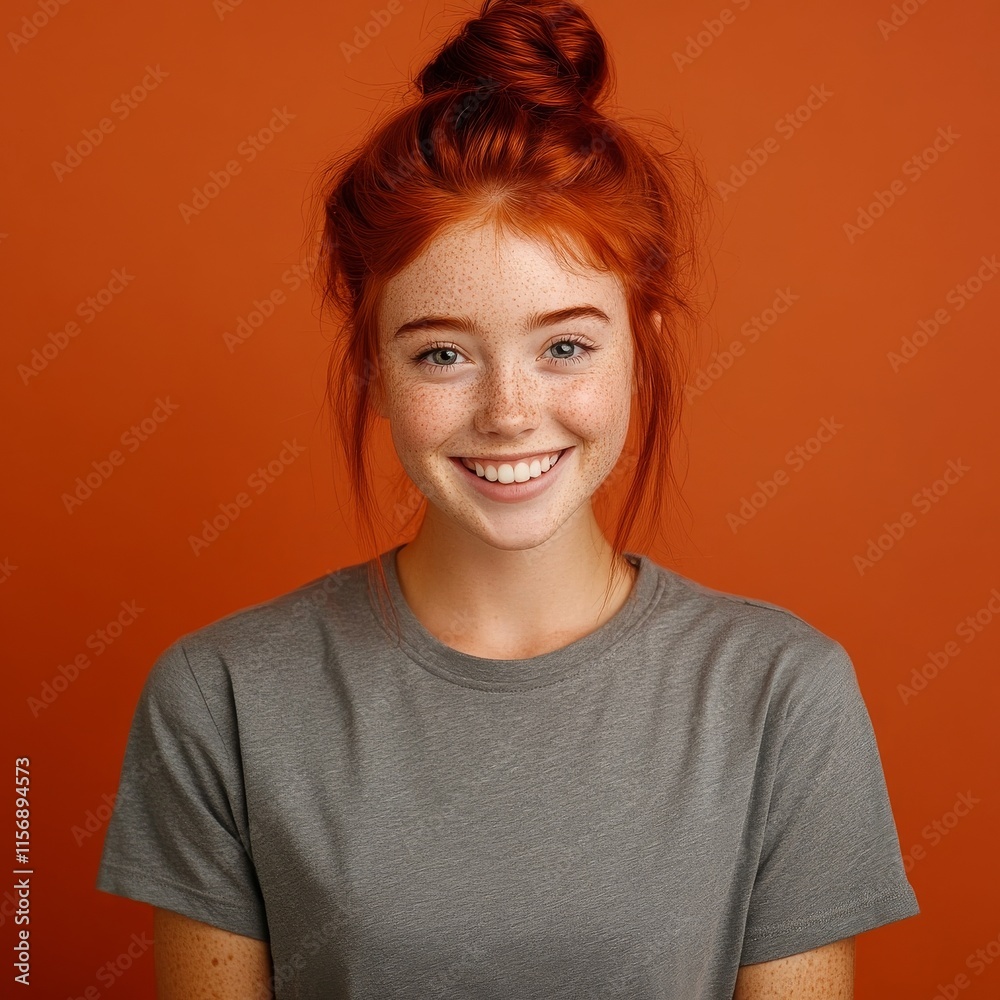 Casual teen with thoughts of joy. Casual teen with thoughts of joy.