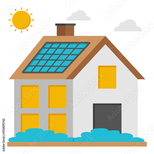 Vector design of solar home