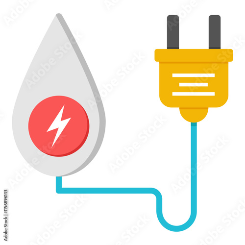 Modern design icon of water power