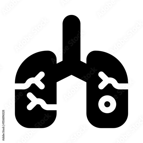Respiratory glyph icon