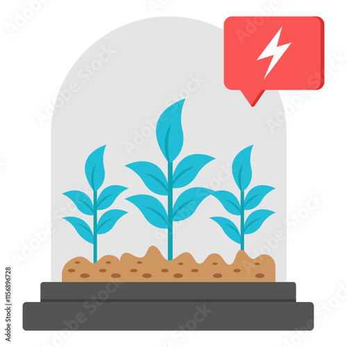 Vector design of growing plant