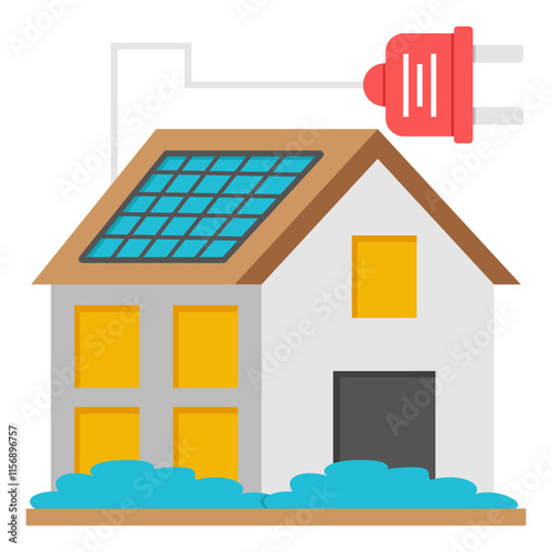 Vector design of solar home