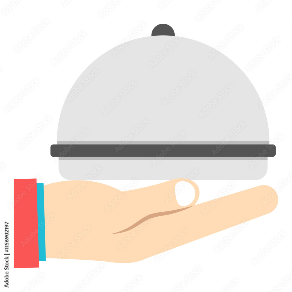 Fototapeta premium Trendy design icon of cloche
