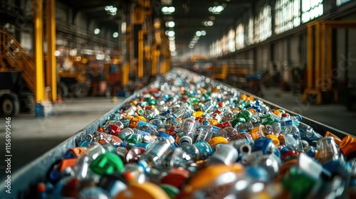 Wallpaper Mural Vibrant Display of Colorful Plastic Bottles Arranged on Long Table Torontodigital.ca