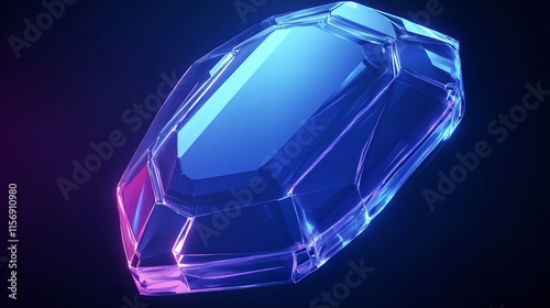 Futuristic Glowing Low Polygonal Security Guard Shield Symbol. Antivirus Sign with Connection Lighting Dots. Cyber Protection of Safe Concept. Elegant Isolated on Bright Blue Background

 photo