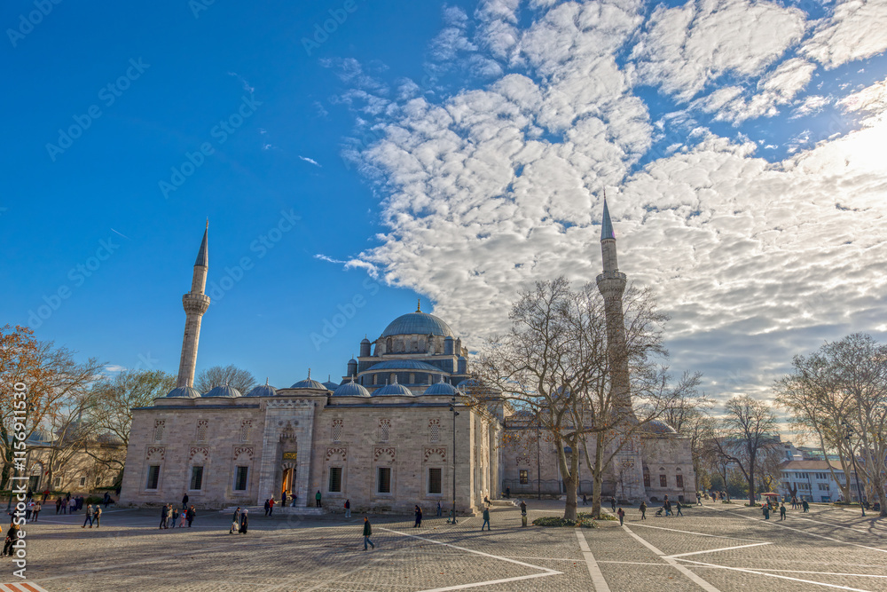 Beyazit Mosque - 16th century Ottoman imperial mosque as seen from the Beyazıt Square (Freedom Square).