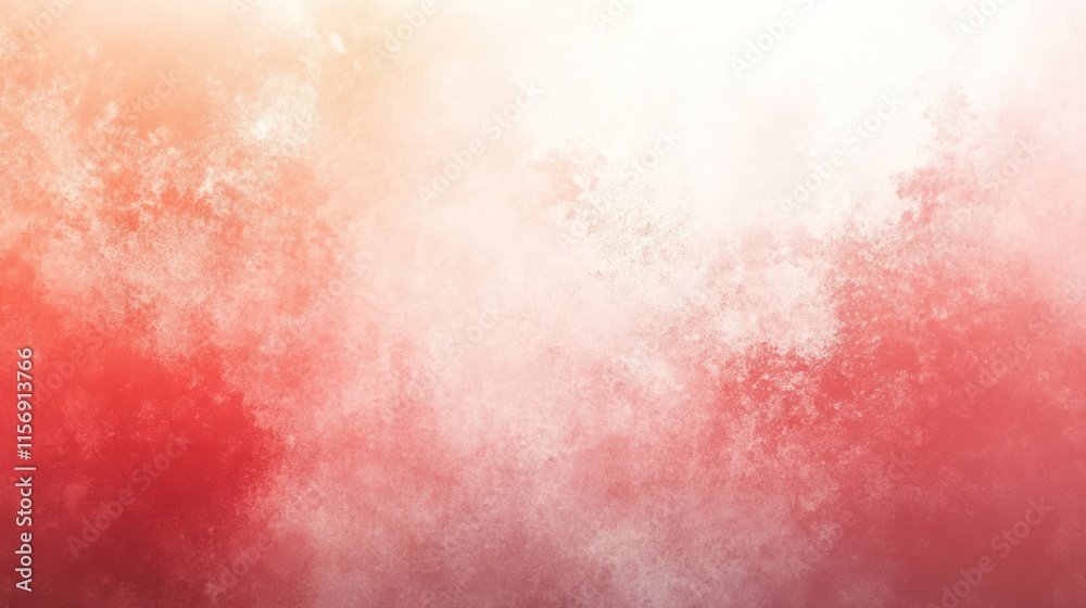 Fototapeta premium Abstract red and white watercolor texture background.