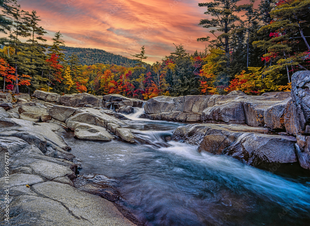 Autumn on the swift river