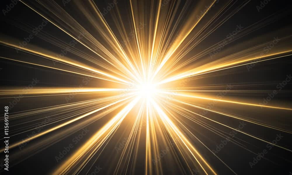 A bright light shining through a dark background