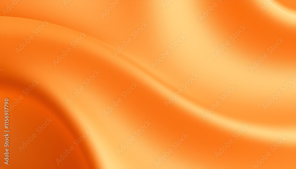 Soft Orange Satin Texture with Fluid Waves Soft Orange Satin Texture with Fluid Waves