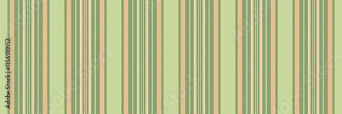 Eogue stripe seamless vector, customize fabric pattern lines. Capan texture background vertical textile in light and green colors.