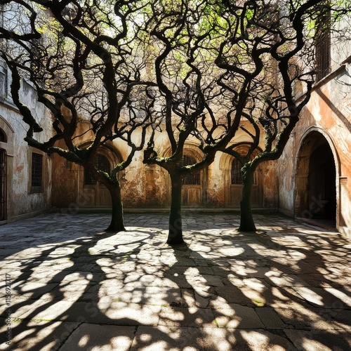 Enchanting tree shades in Gonzaga's Mantua palace.