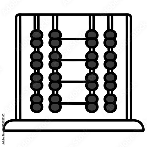 Abacus Line Art Vector Illustration