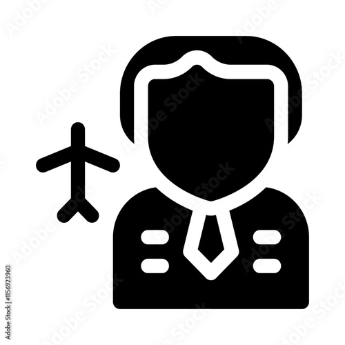 Attendant glyph icon