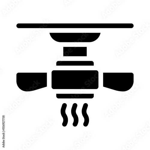 Fan glyph icon