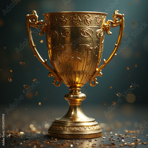 trophy and achievement image created with artificial 