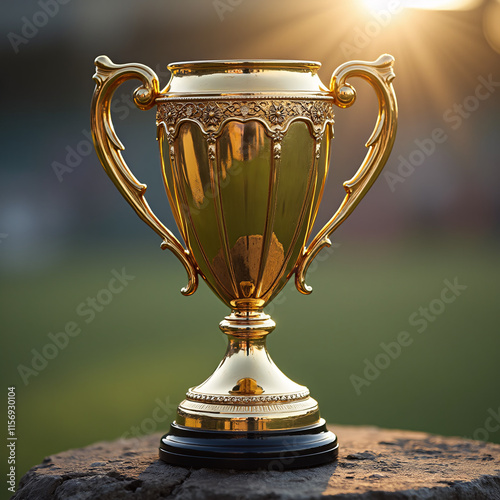 trophy and achievement image created with artificial 