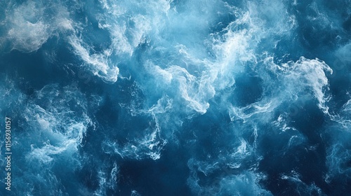 Serene Blue Water Texture, Abstract Background