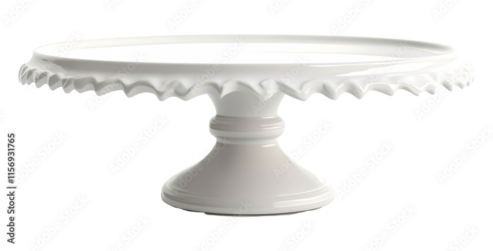 Cake Stand Base for Elegant Display - Isolated on White Background