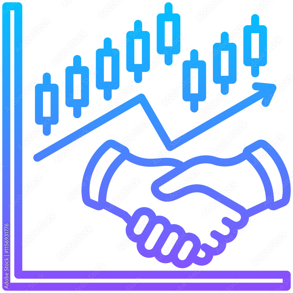 Fototapeta premium Stockbroker Icon