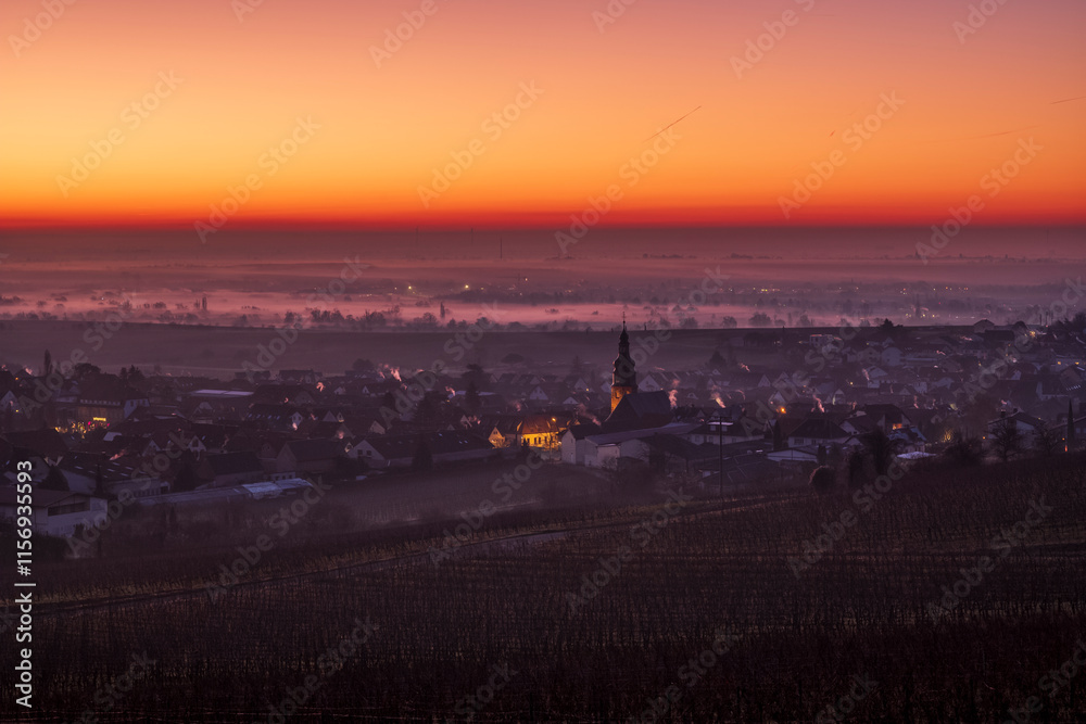 Fototapeta premium sunrise over the city