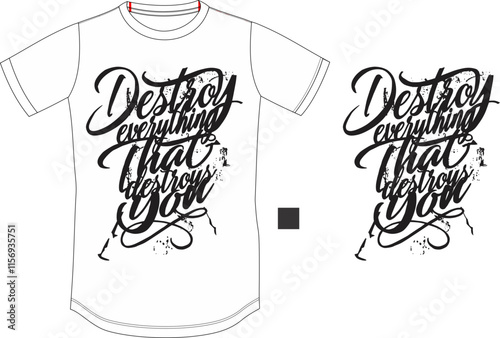 fashion silk screen shirt print vector