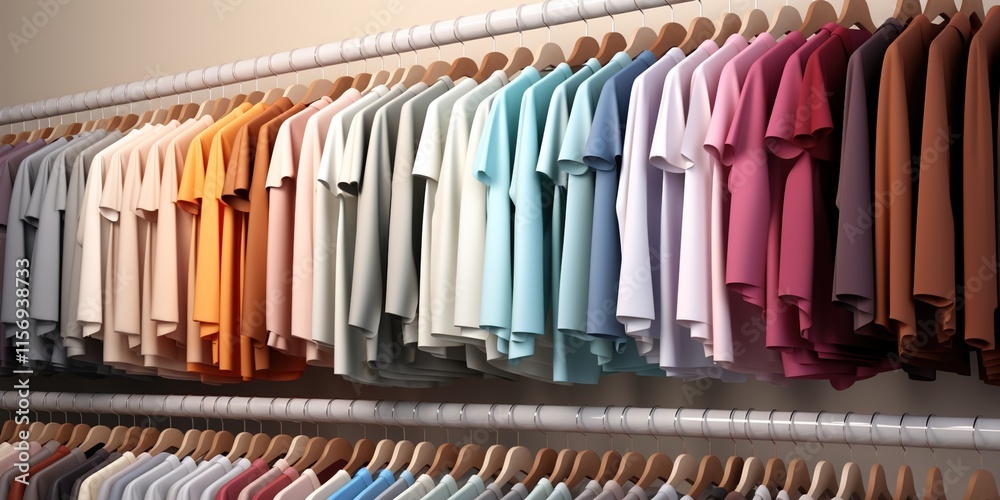 Obraz premium hangers in a row