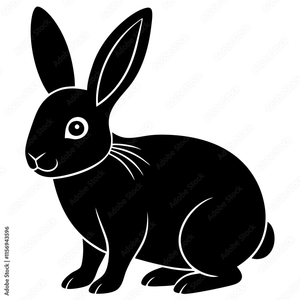 Fototapeta premium rabbit isolated on white