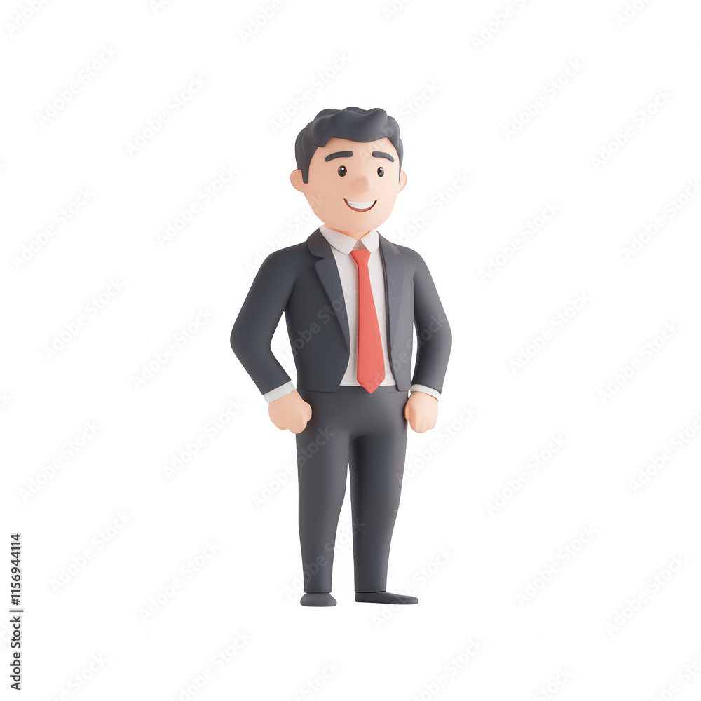 A cheerful businessman in a suit, symbolizing success and professionalism., isolated on a transparent background. A cheerful businessman in a suit, symbolizing success and professionalism., isolated on a transparent background.