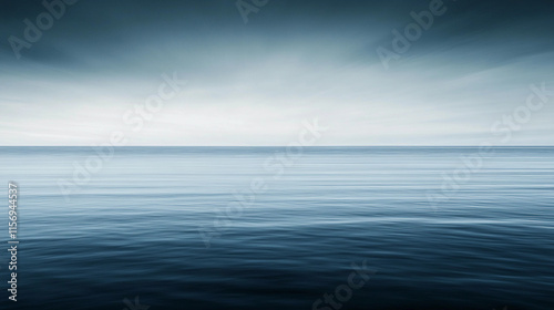 Wallpaper Mural Serene horizontal seascape reflecting calm water and sky in a tranquil atmosphere Torontodigital.ca