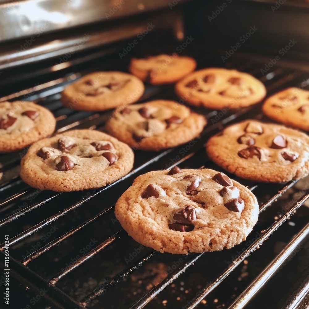 Cookies straight from the heat