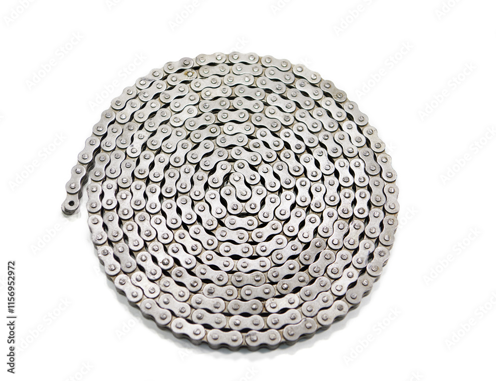 Metal chain isolated on white Metal chain isolated on white