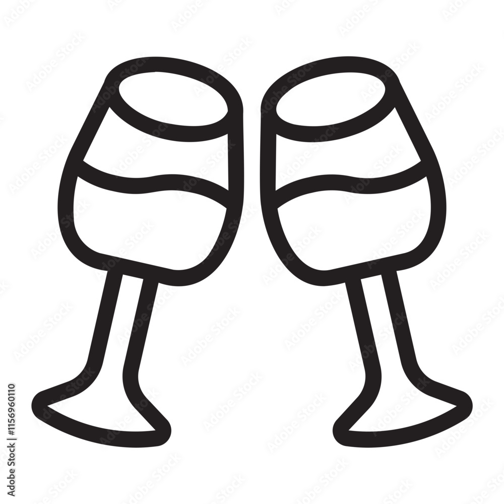 cocktail line icon cocktail line icon