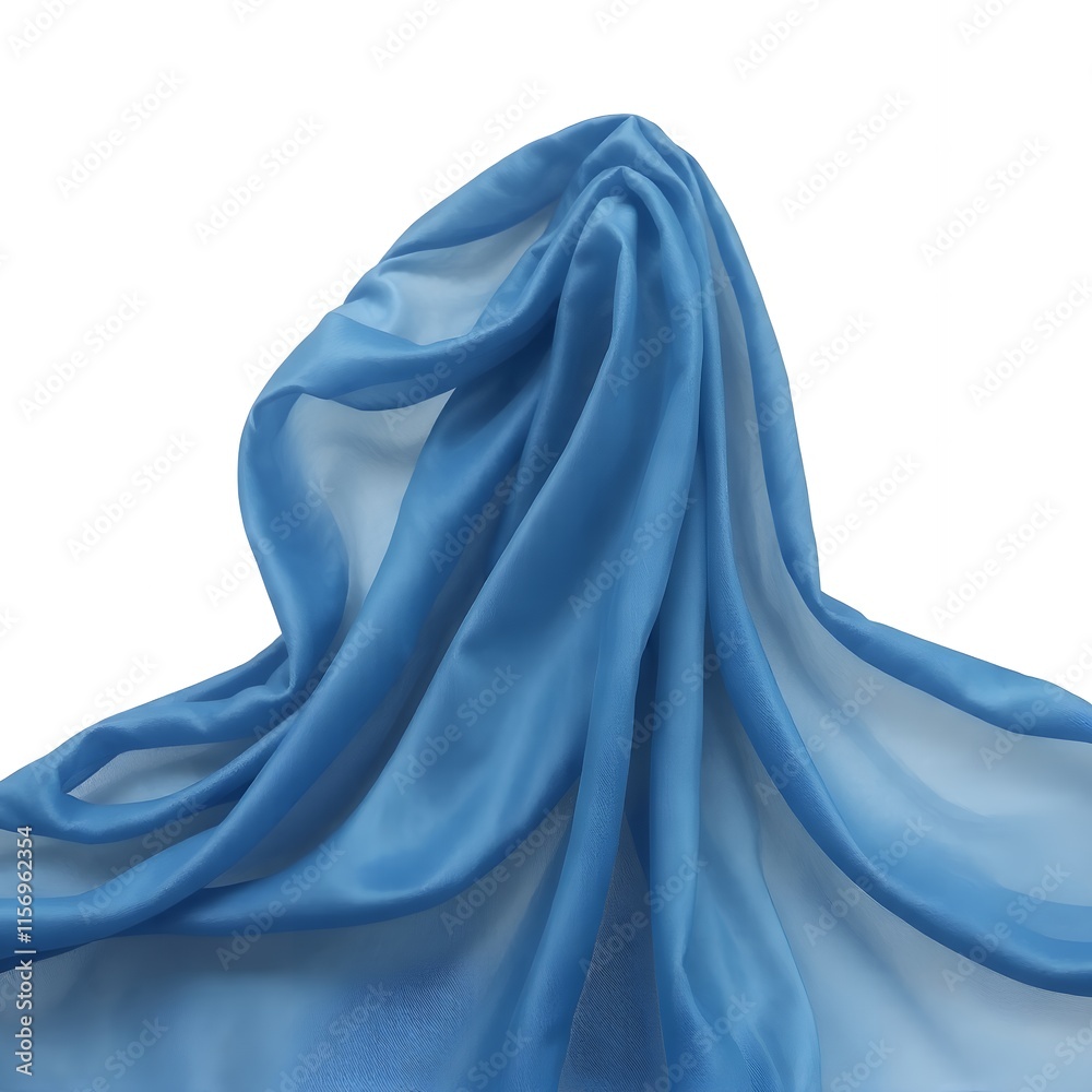 Fototapeta premium blue satin fabric