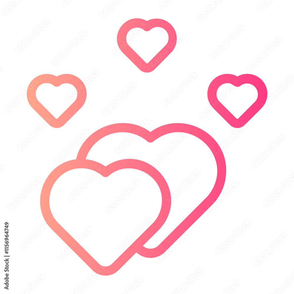 heart gradient icon heart gradient icon