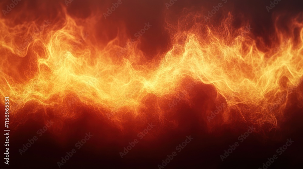 Abstract fiery wave on dark background. Abstract fiery wave on dark background.