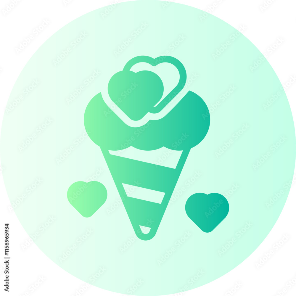 icecream gradient icon icecream gradient icon