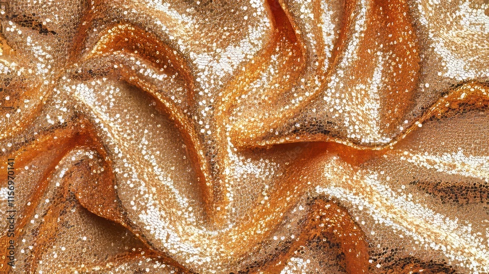 Realistic gold sequined fabric; a shiny, seamless vector background. Realistic gold sequined fabric; a shiny, seamless vector background.