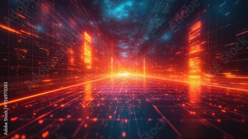 Digital Highway: A Journey into the Neon Metaverse