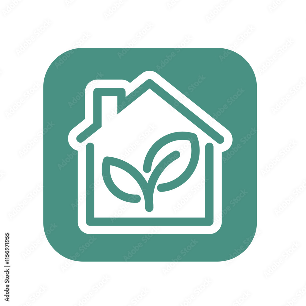 home and leaf icon for graphic design home and leaf icon for graphic design