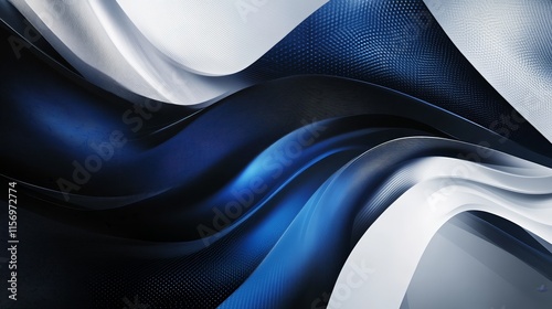 Abstract blue and white wavy texture background