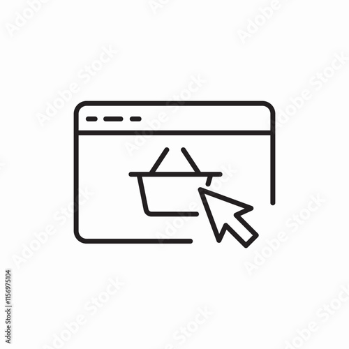 buy now shopping cart website cursor click navigation icon vector sign