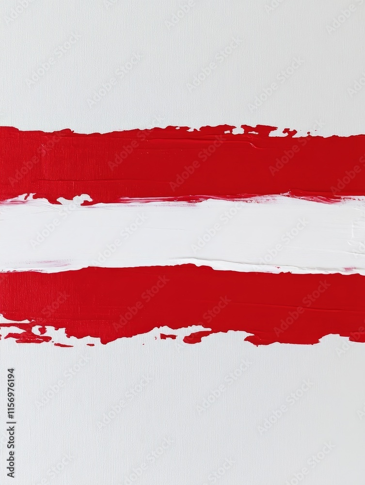 Red and White Abstract Strokes - Bold red brushstrokes, separated by white space, symbolize energy, contrast, balance, and simplicity. Modern art concept. Red and White Abstract Strokes - Bold red brushstrokes, separated by white space, symbolize energy, contrast, balance, and simplicity. Modern art concept.