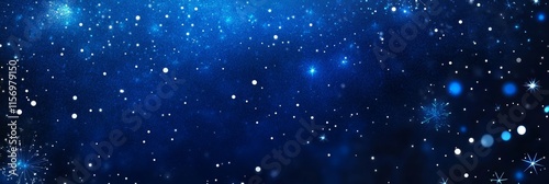 Wallpaper Mural Winter Night Sky Sparkle - Winter, night, sky, snow, magic; symbolizing serenity, wonder, peace, cold beauty, and festive spirit. Torontodigital.ca