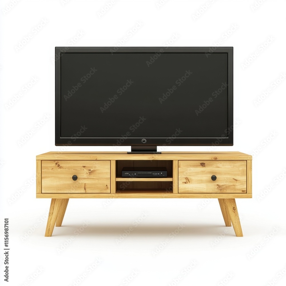 Modern TV Stand with Flat Screen Modern TV Stand with Flat Screen