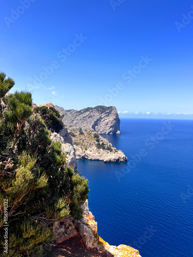Panoràmica cap al de Cap Formentor, Majorka, Hiszpania